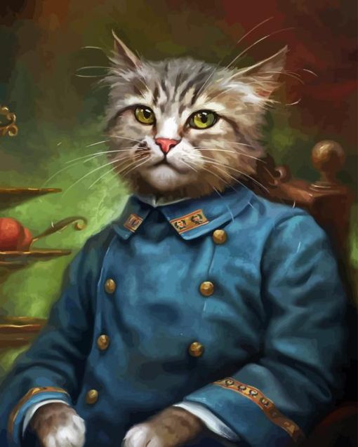 Army Cat Diamond Painting