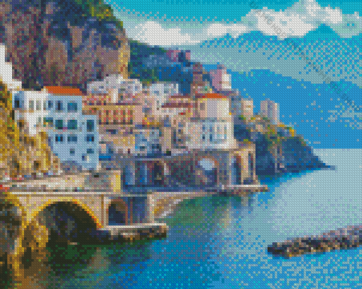 Atrani Amalfi Coast Diamond Painting