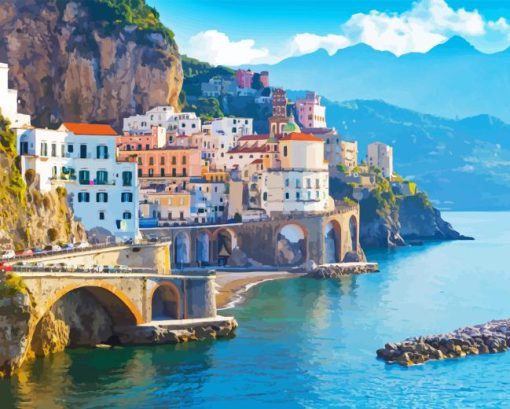 Atrani Amalfi Coast Diamond Painting