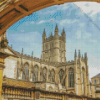 Bath Abbey Tower Bath City England Diamond Painting