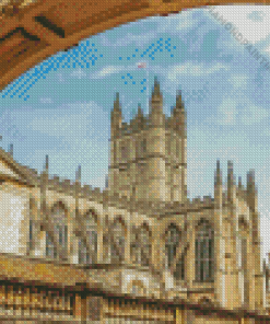 Bath Abbey Tower Bath City England Diamond Painting