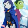 Beast Boy And Raven Diamond Painting