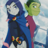 Beast Boy And Raven Diamond Painting