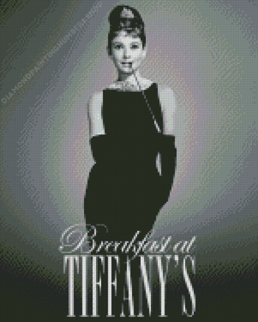 Black And White Breakfast at Tiffanys Diamond Painting