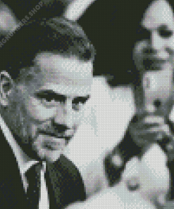 Black And White Hunter Biden Diamond Painting