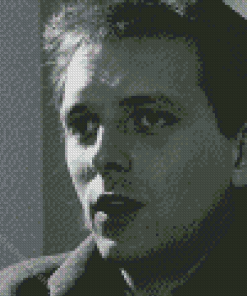 Black and White Rik Mayall Diamond Painting