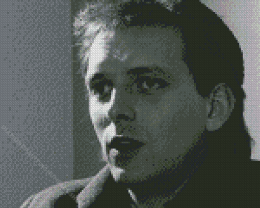 Black and White Rik Mayall Diamond Painting