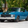 Blue 1971 Chevelle Engine Diamond Painting