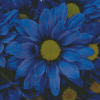 Blue Daisies Diamond Painting