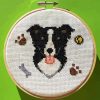 Border Collie Cross Stitch Diamond Painting