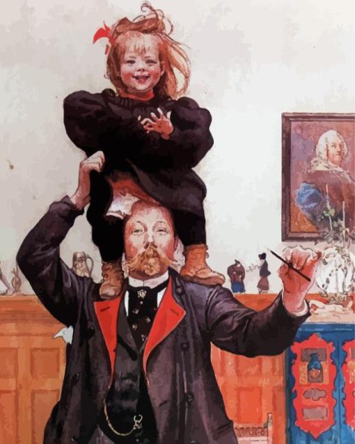 Brita And Me Carl Larsson Diamond Painting