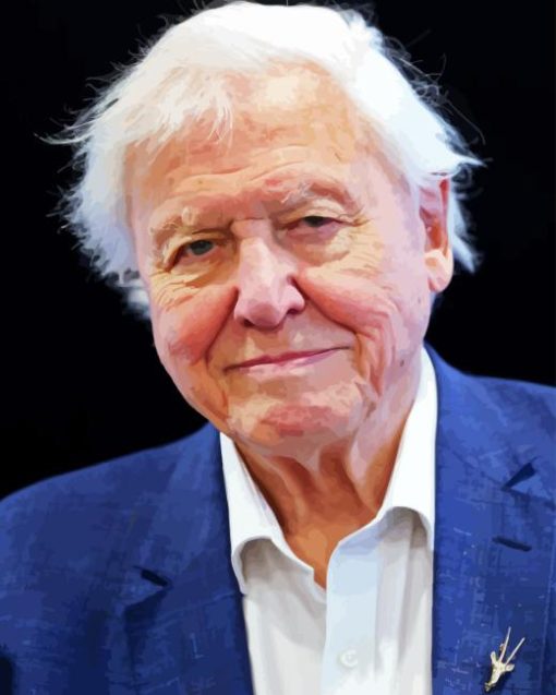 British Broadcaster David Attenborough Diamond Painting