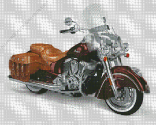 Broqn Indian Chief Bike Diamond Painting