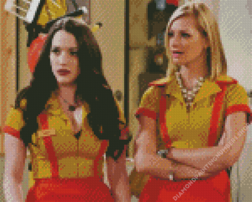 Caroline And Max Two Broke Girls Diamond Painting