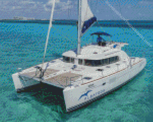 Catamaran Ship Diamond Painting