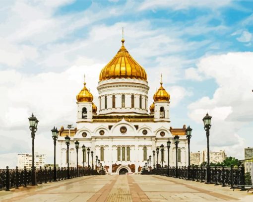 Cathedral Of Christ The Savior Russia Diamond Painting