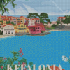 Cephalonia Greece Art Poster Diamond Painting