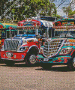 Chicken Buses Diamond Painting