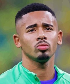 Close Up Gabriel Jesus Diamond Painting