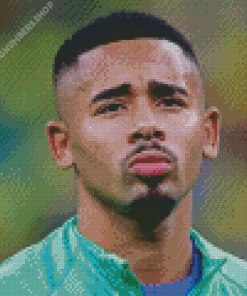 Close Up Gabriel Jesus Diamond Painting