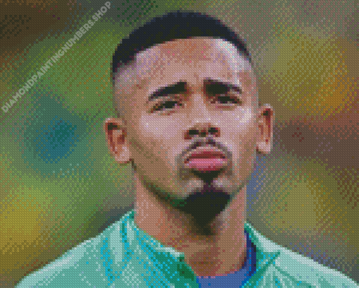 Close Up Gabriel Jesus Diamond Painting