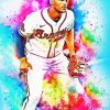 Colorful Matt Olson Diamond Painting