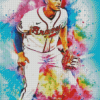 Colorful Matt Olson Diamond Painting