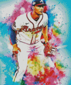 Colorful Matt Olson Diamond Painting