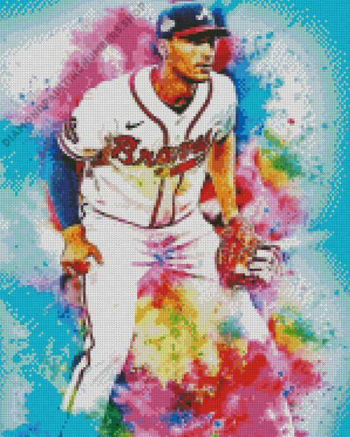 Colorful Matt Olson Diamond Painting