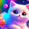 Colorful Cartoon Cat Diamond Painting