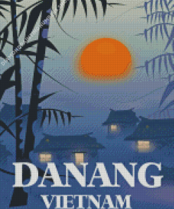 Da Nang Vietnam Poster Art Diamond Painting