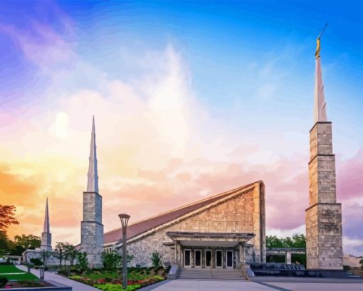 Dallas Temple Diamond Painting