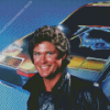 David Hasslehoff as Michael Knight Diamond Painting