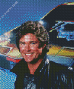 David Hasslehoff as Michael Knight Diamond Painting