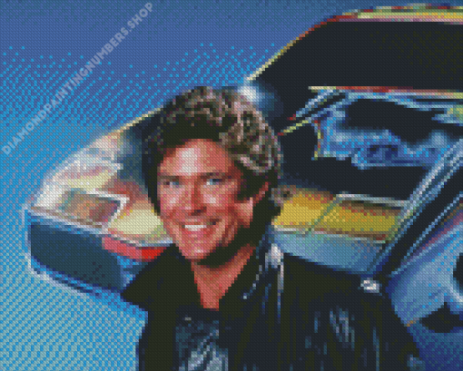 David Hasslehoff as Michael Knight Diamond Painting