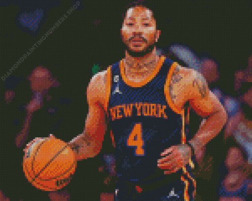 Derrick Rose Diamond Painting