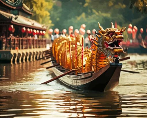 Dragon Boat Diamond Painting