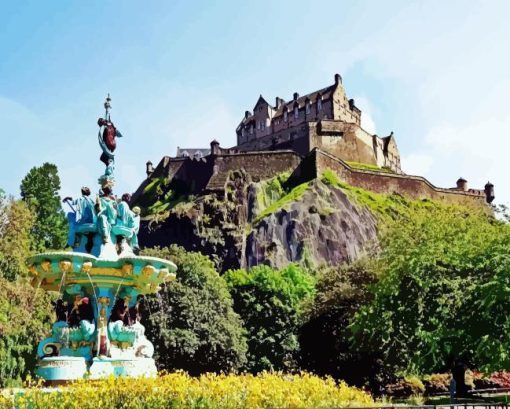 Edinburgh Castle Diamond Painting