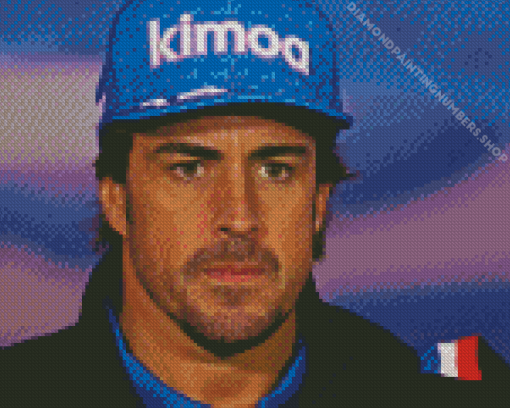 Fernando Alonso Diamond Painting