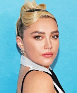 Florence Pugh Beautiful Actress Diamond Painting