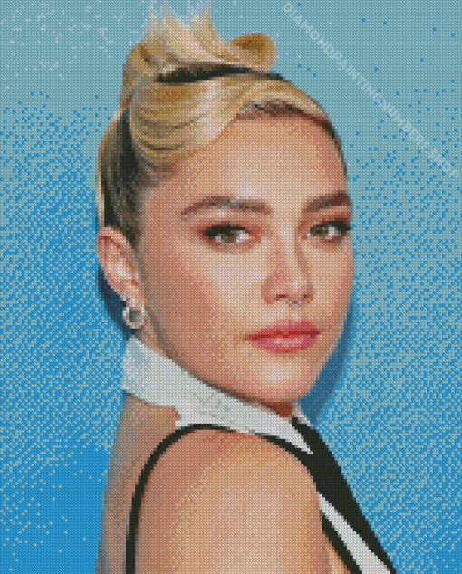 Florence Pugh Beautiful Actress Diamond Painting