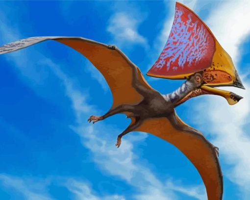 Flying Pterosaur Diamond Painting