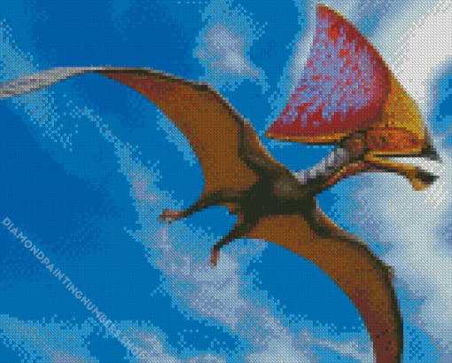 Flying Pterosaur Diamond Painting