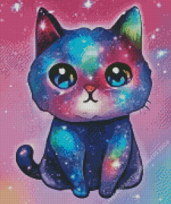 Galaxy Cat Diamond Painting