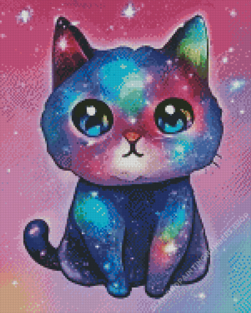 Galaxy Cat Diamond Painting