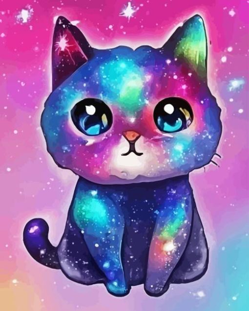 Galaxy Cat Diamond Painting