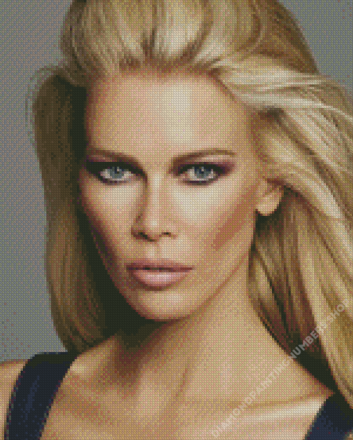 German Model Claudia Schiffer Diamond Painting