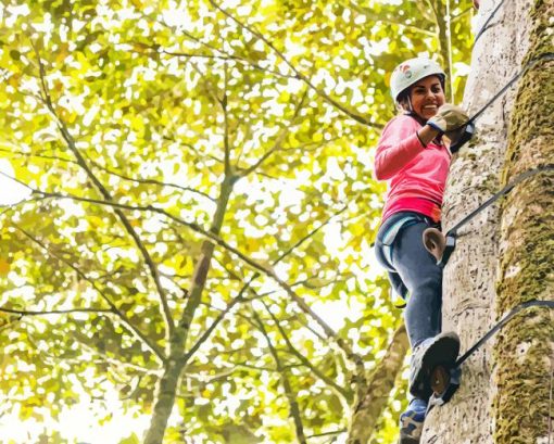 Girl Climbing Tree Diamond Painting