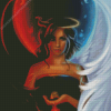 Girl Half Angel And Devil Diamond Painting