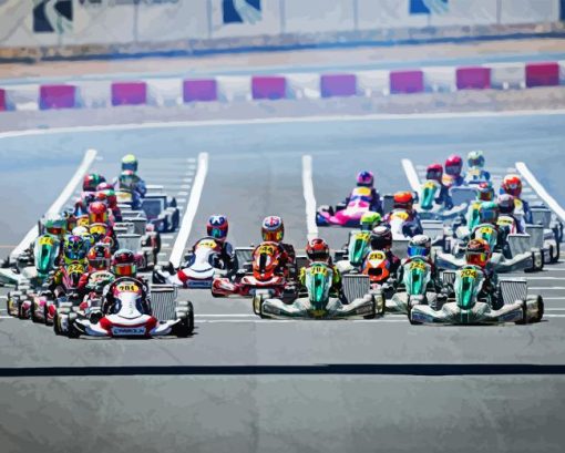 Go Karting Diamond Painting